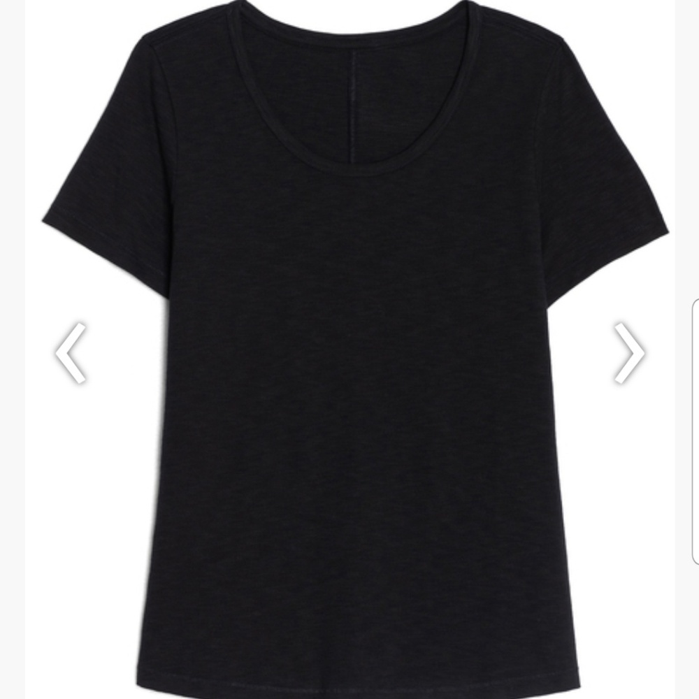 Slub Scoop Neck Tee